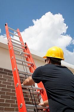 worker on ladder