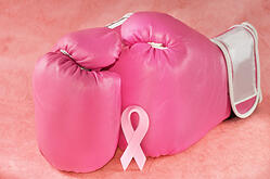 Pink boxing glove