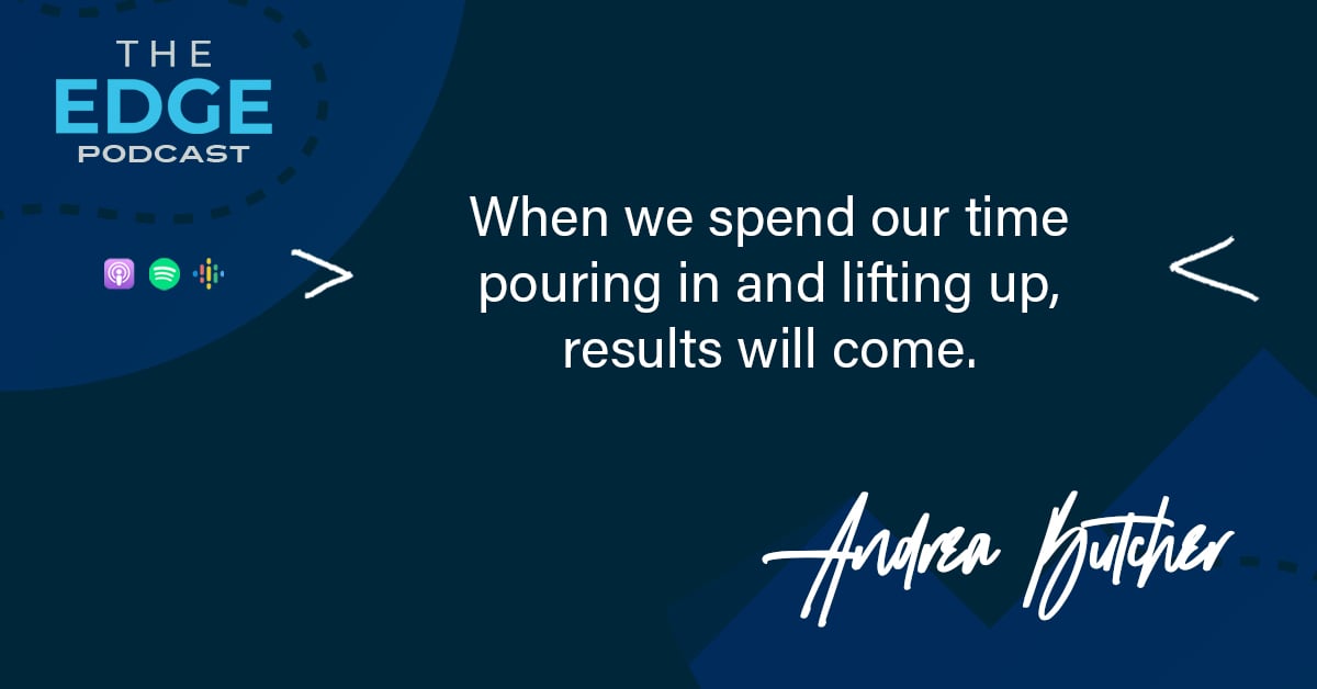 Andrea Butcher quote - pour in
