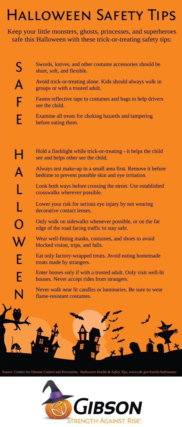 Halloween Safety Tips Infographic